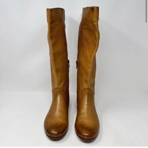 CCO Frye Jillian Boots Leather Pull On Camel Tan Size 6.5